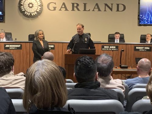 Chief Bryan speaks as Police Chief for the first time.